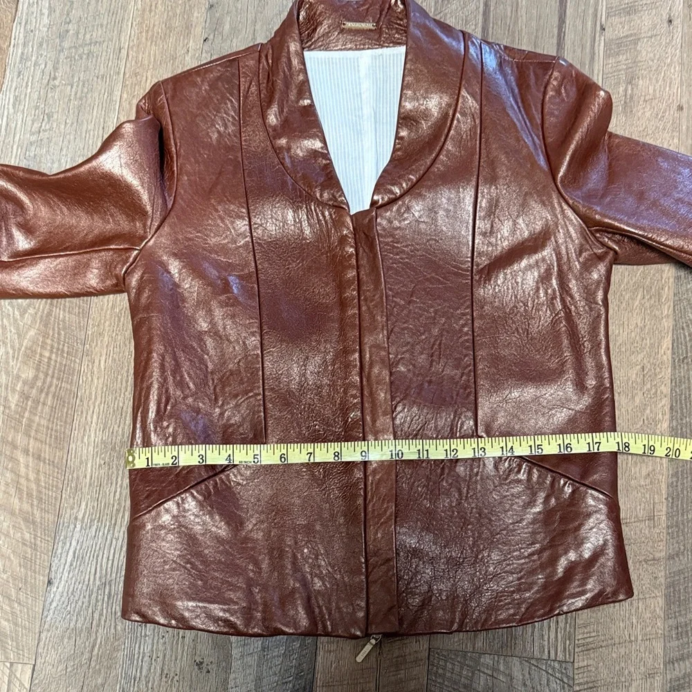 Rebecca Minkoff Metallic Copper Leather Jacket - Picture 9 of 16